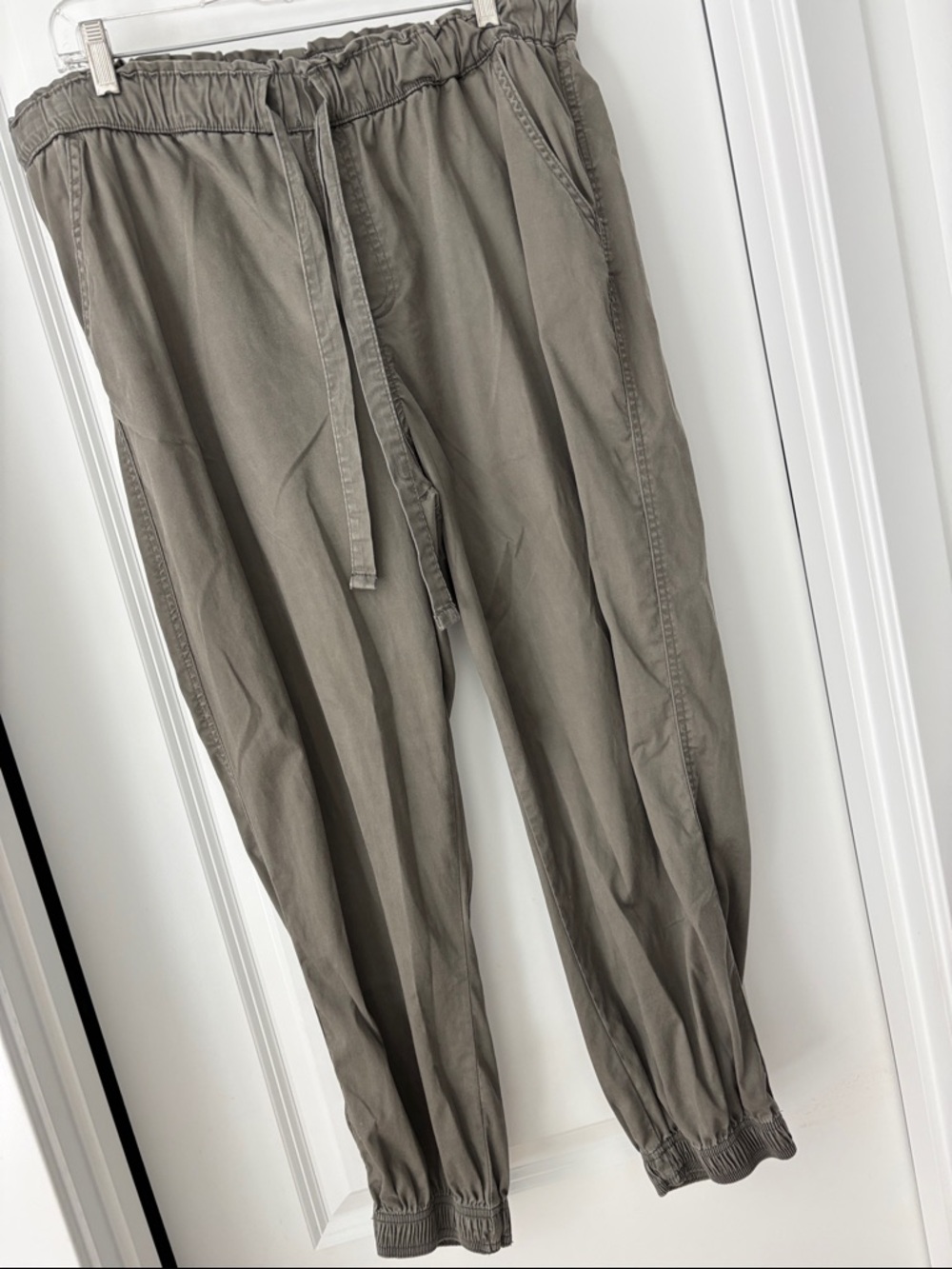 Women’s Knox Rose Elastic-Waist Pants - Olive Gray size xl